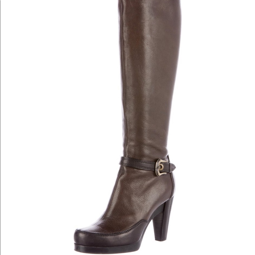 Fendi Brown Knee-High Boots